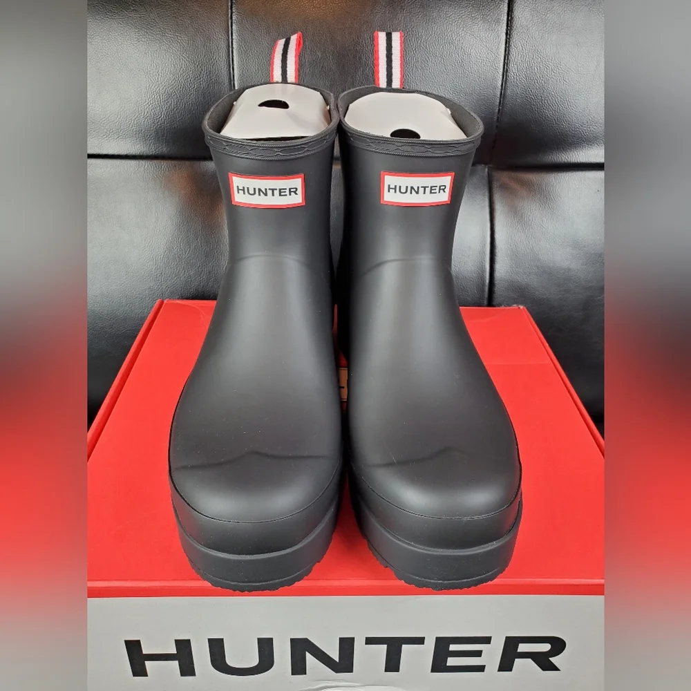 Hunter Boots Short Black BNIB!! Sz10W and 11W - Picture 2 of 6